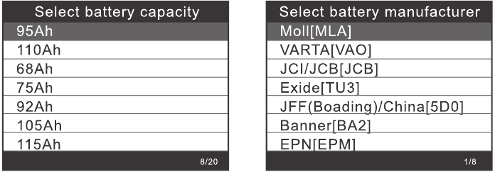 Batterie-Registrierung - Schritt 3