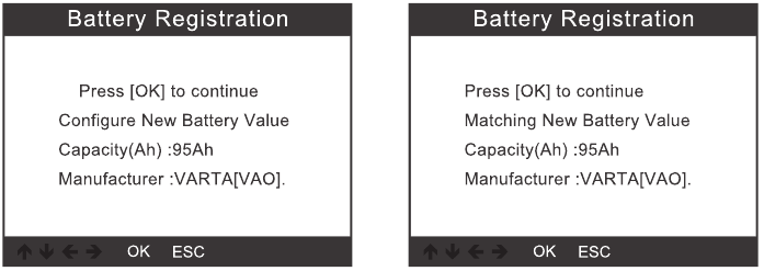 Batterie-Registrierung - Schritt 4