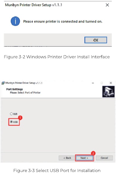 USB Windows-Treiberinstallation - Schritt 2