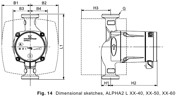 Ma&szlig;skizzen, ALPHA2 L XX-40, XX-50, XX-60