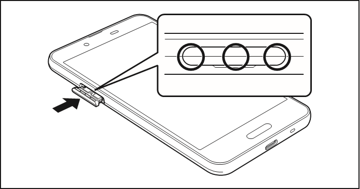 Schlie&szlig;en des au IC Card/microSD Speicherkartenfachs