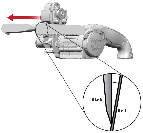 Messer mit Wellenschliff sch&auml;rfen