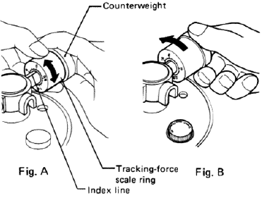 EINSTELLUNG DER AUFLAGEKRAFT - Schritt 2