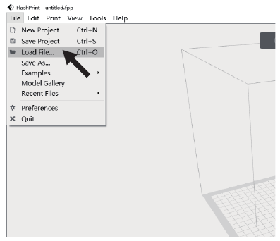 Flashforges offizielle Slicing-Software - Schritt 1