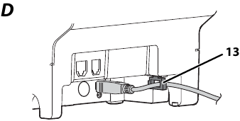 Anschlie&szlig;en der Kabel - Schritt 2