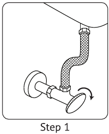 Wasserzufuhr zum Toilettensp&uuml;lkasten abstellen