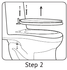 Toilettensitz entfernen