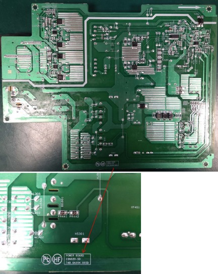Ausbau und Austausch Netzplatine &ndash; Schritt 2