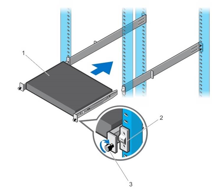 Installation in einer Front-Rack-Konfiguration