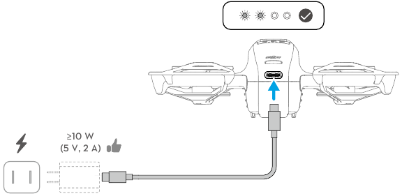 Erste Inbetriebnahme - Vorbereiten von DJI Neo - Schritt 2