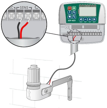 Regensensor anschlie&szlig;en - Schritt 2