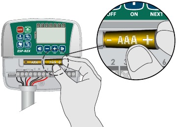 Batterien einlegen