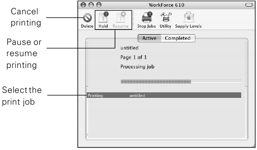 Drucken mit einem Mac - Mac OS X 10.3 und 10.4 - Schritt 4