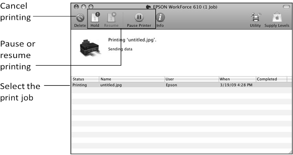 Drucken mit einem Macintosh - Mac OS X 10.5 - Schritt 4
