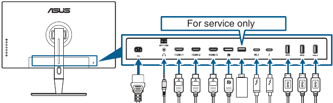 Einrichtung - Schritt 6 - Anschlie&szlig;en der Kabel