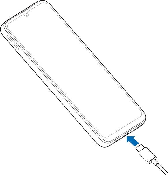 Das Telefon aufladen