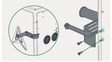 Spulenhalter und PTFE-Schlauch installieren - Schritt 1
