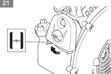 Kaltstart des Motors &ndash; Schritt 2