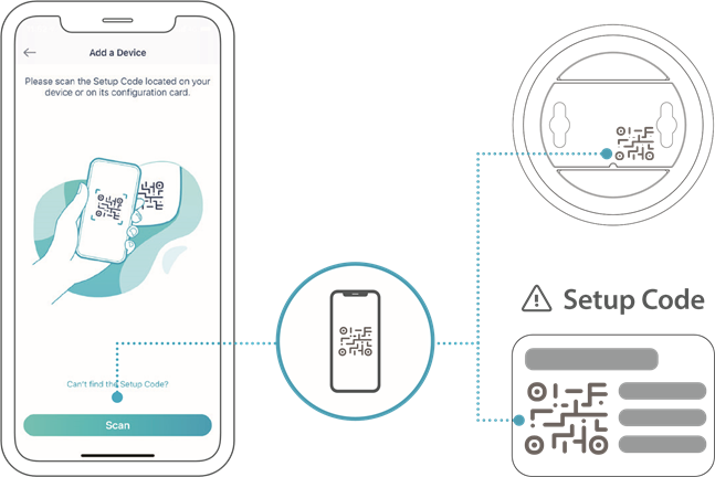 EINRICHTUNG - QR-CODE - Schritt 2