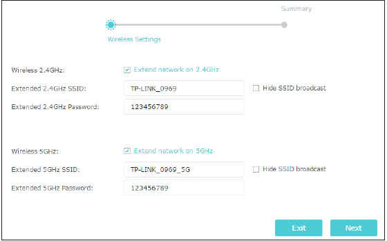 Einrichten des Ger&auml;ts als Access Point - Schritt 2