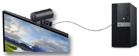 Einrichten Ihrer Webcam an einem Monitor - Schritt 4 