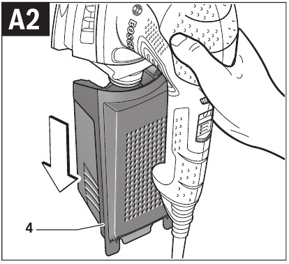 Integrierte Staubabsaugung mit Staubbox - Schritt 2