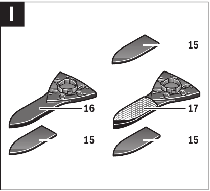 Spezialschleifplatten - Pad Extender, schmal