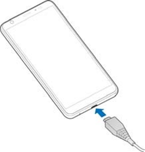 Das Telefon aufladen
