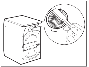 Reinigung des Zulaufschlauchs und des Ventilfilters - Schritt 3