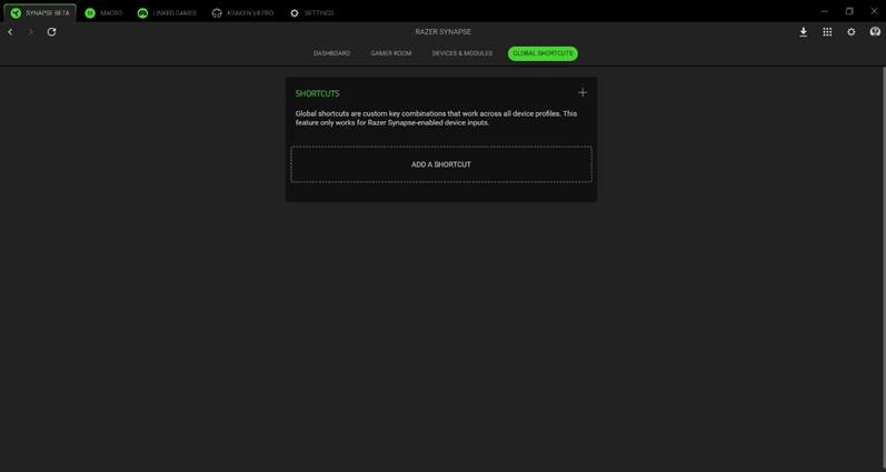 KONFIGURATION IHRES RAZER HEADSETS - SYNAPSE - Globale Tastenkombinationen