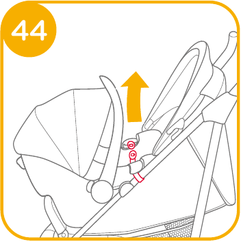 Verwendung mit Joie Kinderwagen - Schritt 5