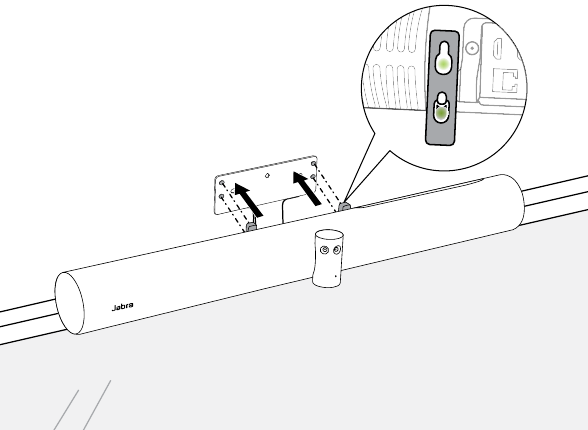 Installation oberhalb des Bildschirms - Schritt 9