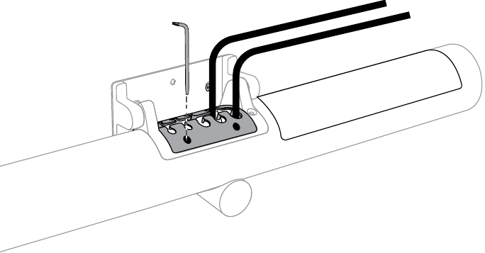 Installation unterhalb des Bildschirms - Schritt 12
