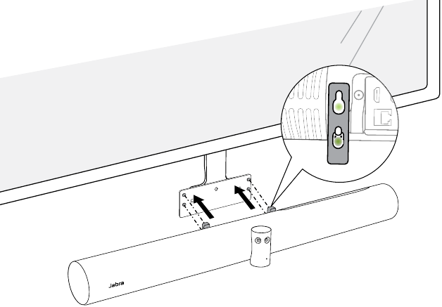 Installation unterhalb des Bildschirms - Schritt 9