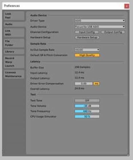Audio-Setup in Ihrer DAW