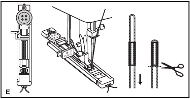 N&auml;hen - 1-Schritt-Knopfloch n&auml;hen - Schritt 2