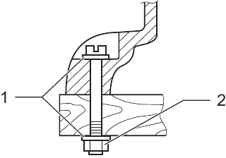 Installation - Positionierung der Tischkreiss&auml;ge - Schritt 3