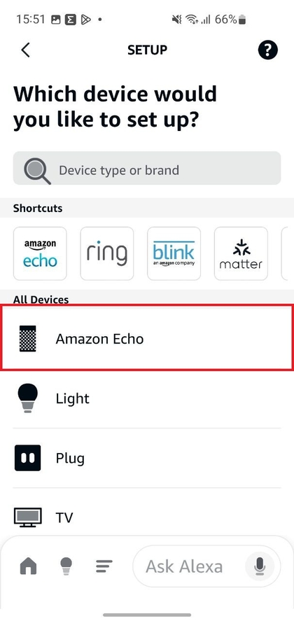Verbinden des Echo Dot mit WLAN &uuml;ber die Alexa-App