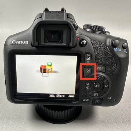 Canon EOS 2000D Schnellsteuerungstaste