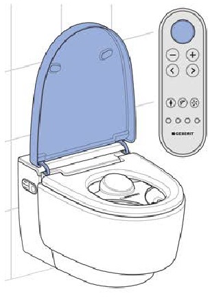 Deckel-Hebefunktion der Fernbedienung testen