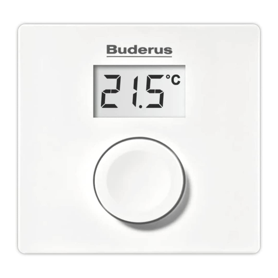 Buderus RC100H Handbücher