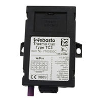 Webasto Thermo Call TC3 Einbauanweisung