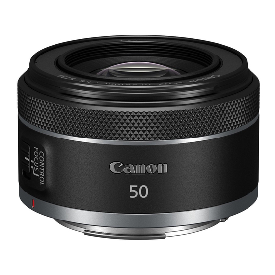 Canon RF 50mm f1.8 STM Handbücher