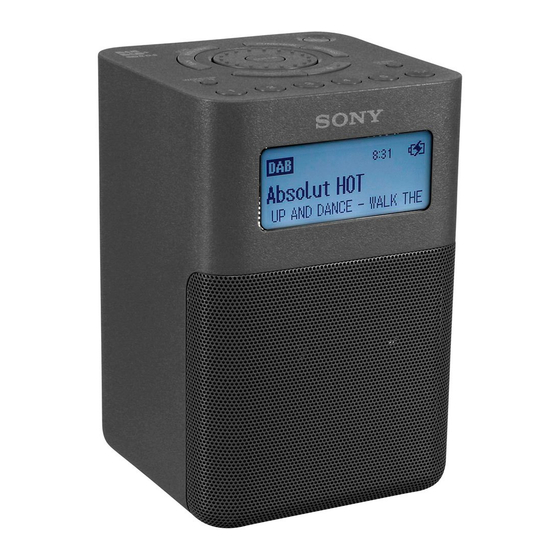 Sony XDR-V20D Handbücher
