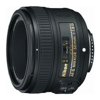 Nikon AF-S NIKKOR 50mm f/1.4G Benutzerhandbuch