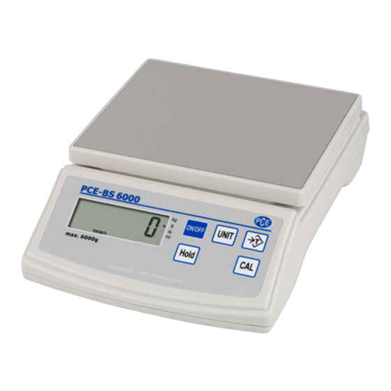 PCE Instruments BS 6000 Handbücher