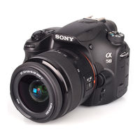 Sony a58 Gebrauchsanleitung