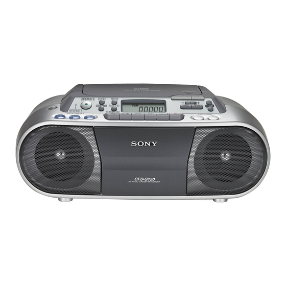 Sony CFD-S01 Handbücher