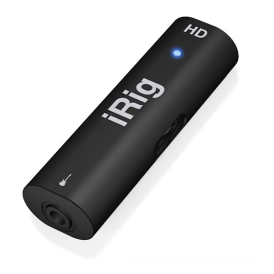 IK Multimedia iRig HD Handbücher