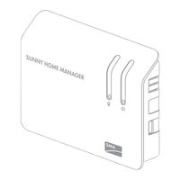 SMA Solar Technology Sunny Home Manager Bedienungsanleitung